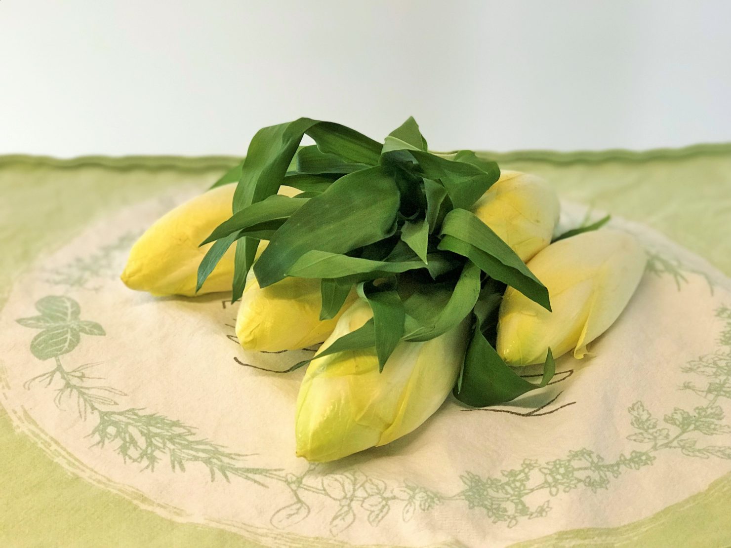 Saisonal kochen im April: Chicoree Nüsslisalat mit Käse und Bärlauchdressing