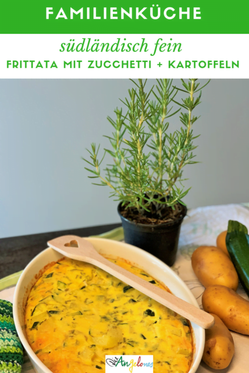 Saisonal kochen im Juni: Frittata mit Zucchini, Kartoffeln und Rosmarin
