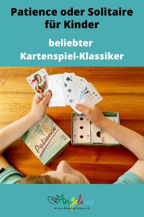 Patience bzw. Solitaire ist ein toller Spielklassiker mit Karten, den auch Kinder problemlos spielen können. Das Beste: Das Kartenspiel fördert die Geduld und die Konzentration und kann alleine gespielt werden.