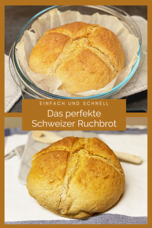 Das Ruchbrot ist das beliebteste Brot in der Schweiz. Ein Ruchbrot selber backen, geht einfach und schnell. 
