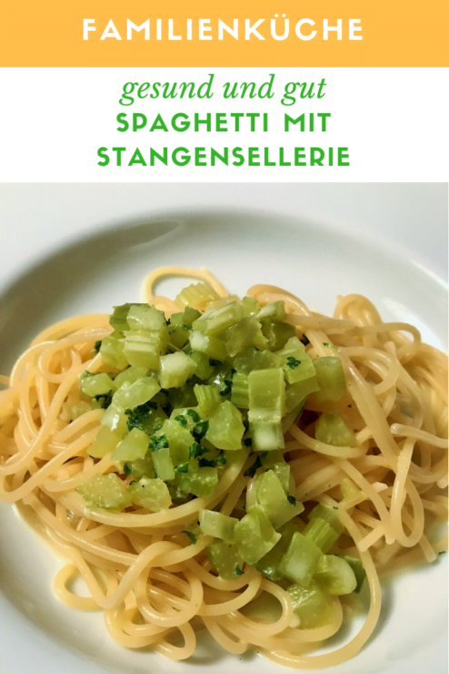 Spaghetti mit Sellerie Sauce