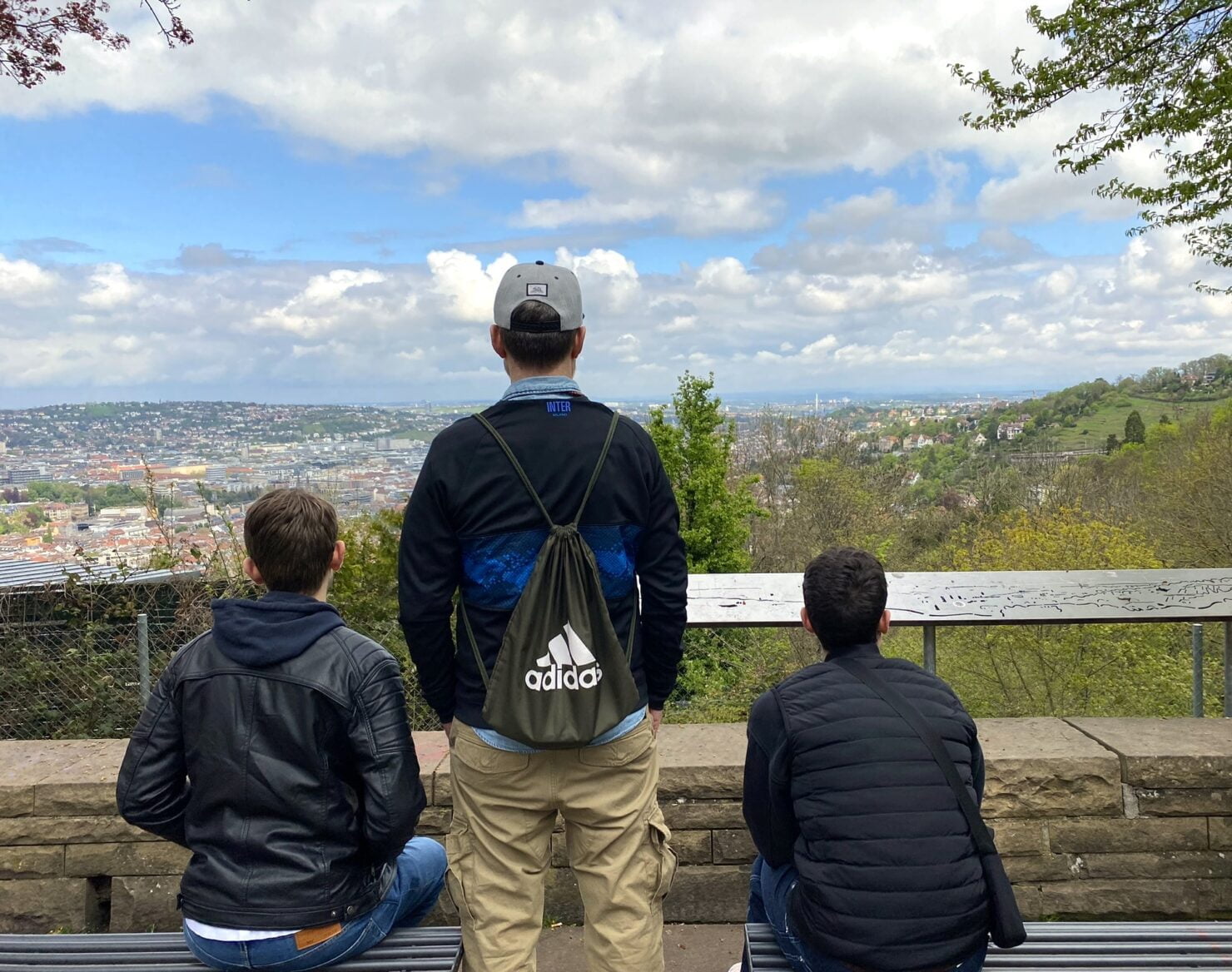 Aussicht vom Santiago de Chile Platz über Stuttgart