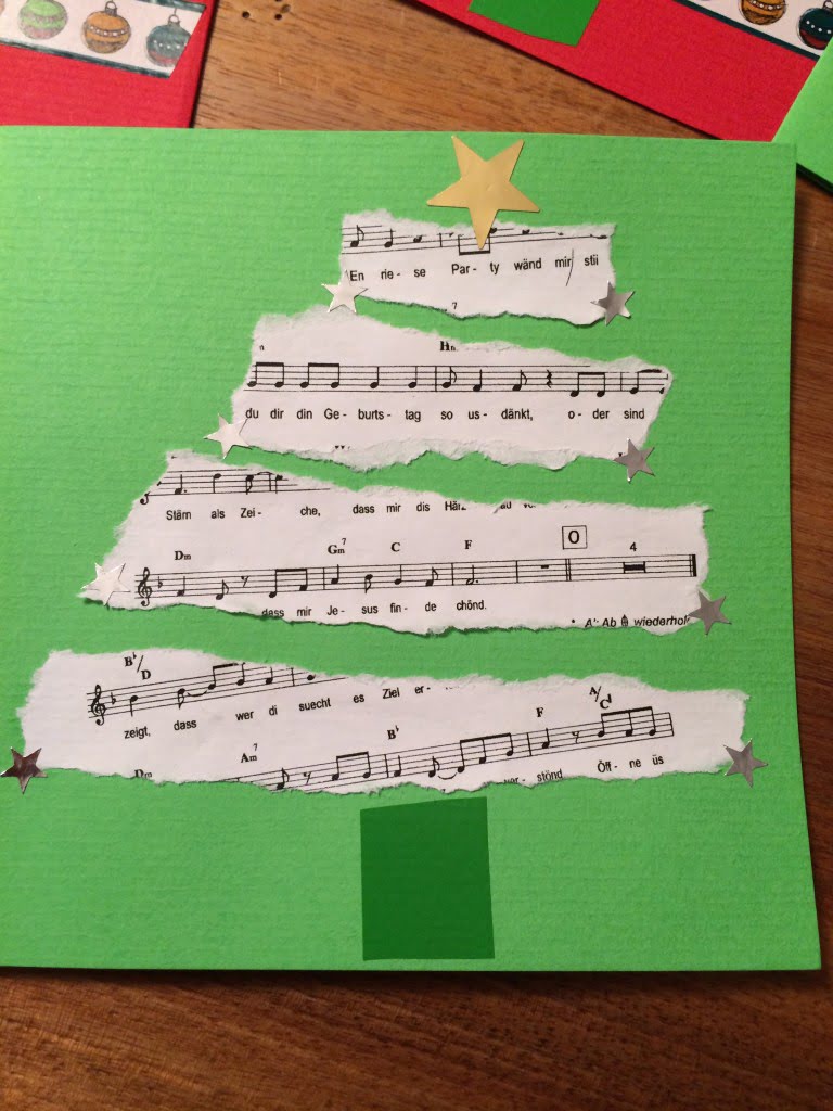 Weihnachtskarten selber machen 